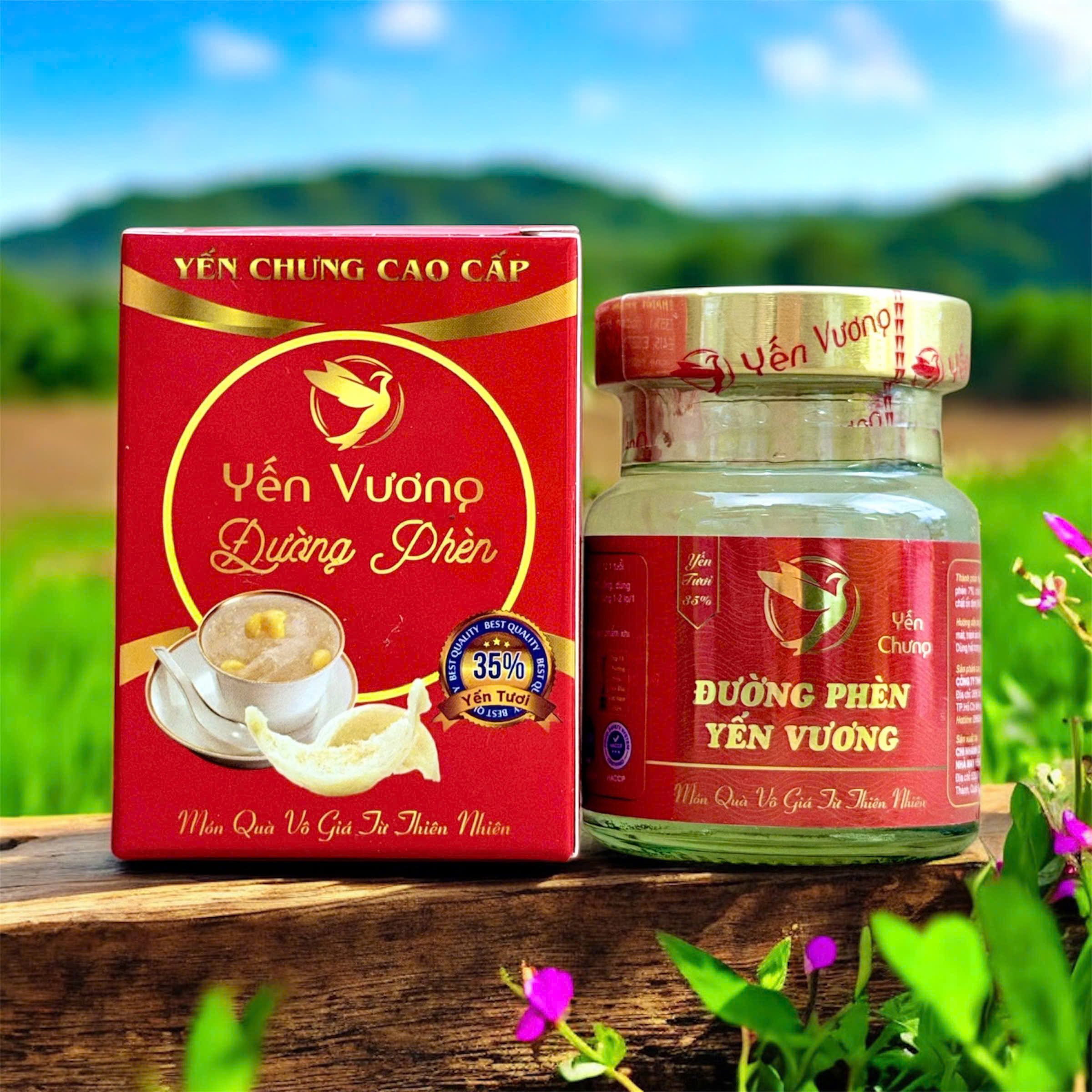 Hũ yến Vương 70ml có hộp Đường Phèn